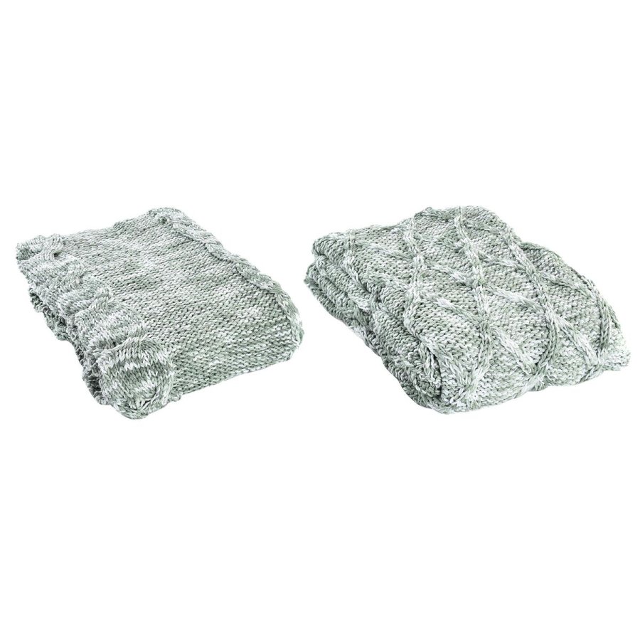 Colchas DKD Home Decor Grn 150 x 125 x 1 cm (2 enheder) #1