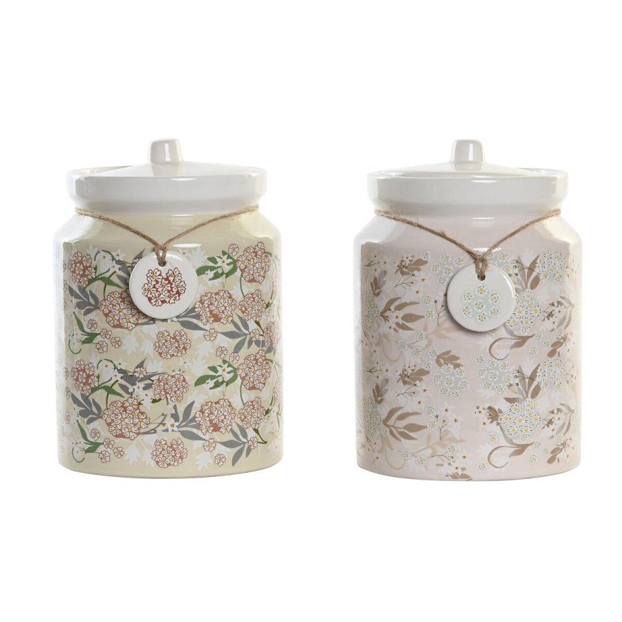 Blik DKD Home Decor Aluminium Dolomite Traditionel (2 enheder) #1