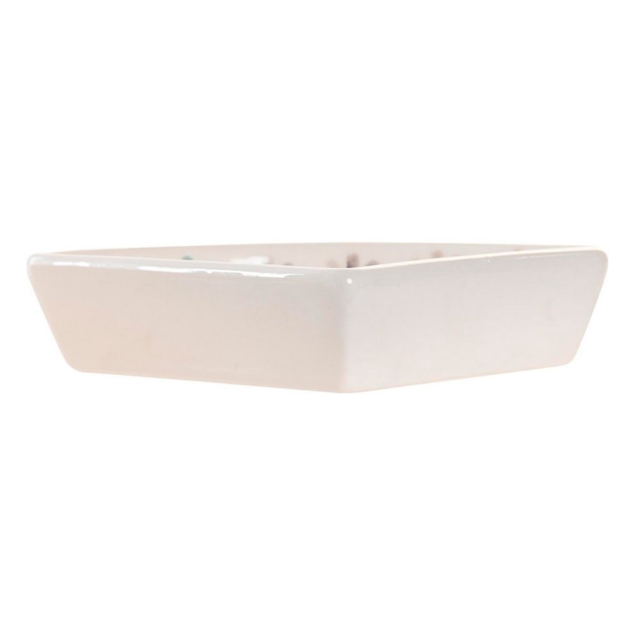 Snack bakke DKD Home Decor 21,5 x 21,5 x 1 cm Multifarvet Stentj #7