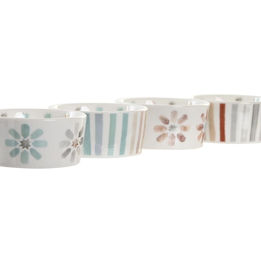 Snack bakke DKD Home Decor 19,7 x 19,7 x 1 cm Multifarvet Stentj #3