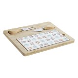 Snack bakke DKD Home Decor 24,5 x 20 x 1,2 cm Multifarvet Stentj #1