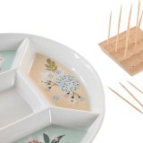 Snack bakke DKD Home Decor 23,5 x 23,5 x 3 cm Grn Stentj #4