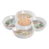 Snack bakke DKD Home Decor Grn 22 x 22 x 3 cm Stentj #1