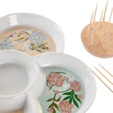 Snack bakke DKD Home Decor Grn 22 x 22 x 3 cm Stentj #4