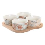 Snack bakke DKD Home Decor 19,7 x 19,7 x 1 cm Grn Stentj #1