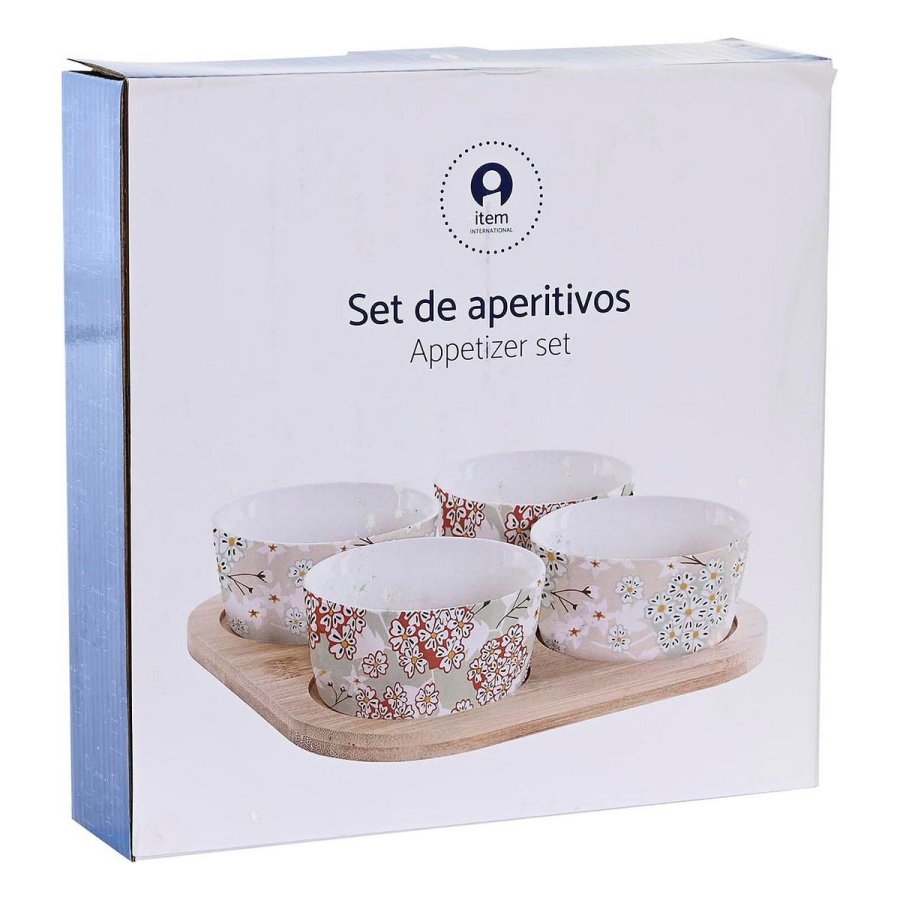 Snack bakke DKD Home Decor 19,7 x 19,7 x 1 cm Grn Stentj #13