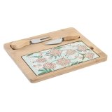 Snack bakke DKD Home Decor 24,5 x 20 x 1,2 cm Beige Grn Stentj #1