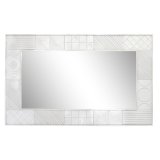 Vgspejl DKD Home Decor Hvid Moderne Romber 154 x 4 x 94 cm #1
