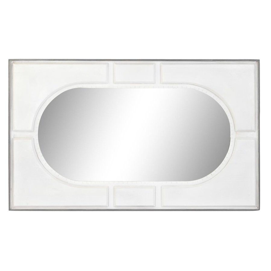 Vgspejl DKD Home Decor Hvid Moderne Romber 154 x 4 x 94 cm #1