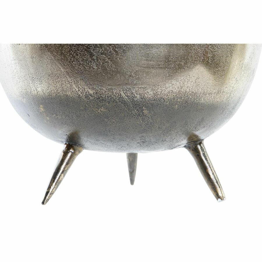 Borddekoration DKD Home Decor Gylden Slvfarvet Aluminium 31 x 31 x 19,5 cm (2 enheder) #2