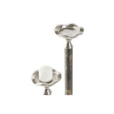 Kandelaber DKD Home Decor Aluminium 10 x 10 x 31,5 cm Moderne (2 enheder) #2