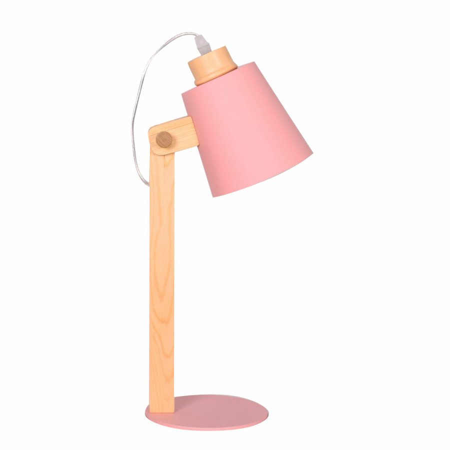 Bordlampe DKD Home Decor Grn Pink Natur Tr Metal 50 W 220 V 18 x 20 x 45 cm 15 x 20 x 50 cm (2 enheder) #4