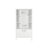 Hylder DKD Home Decor Hvid Metal Mangotr 90 x 40 x 180 cm #6