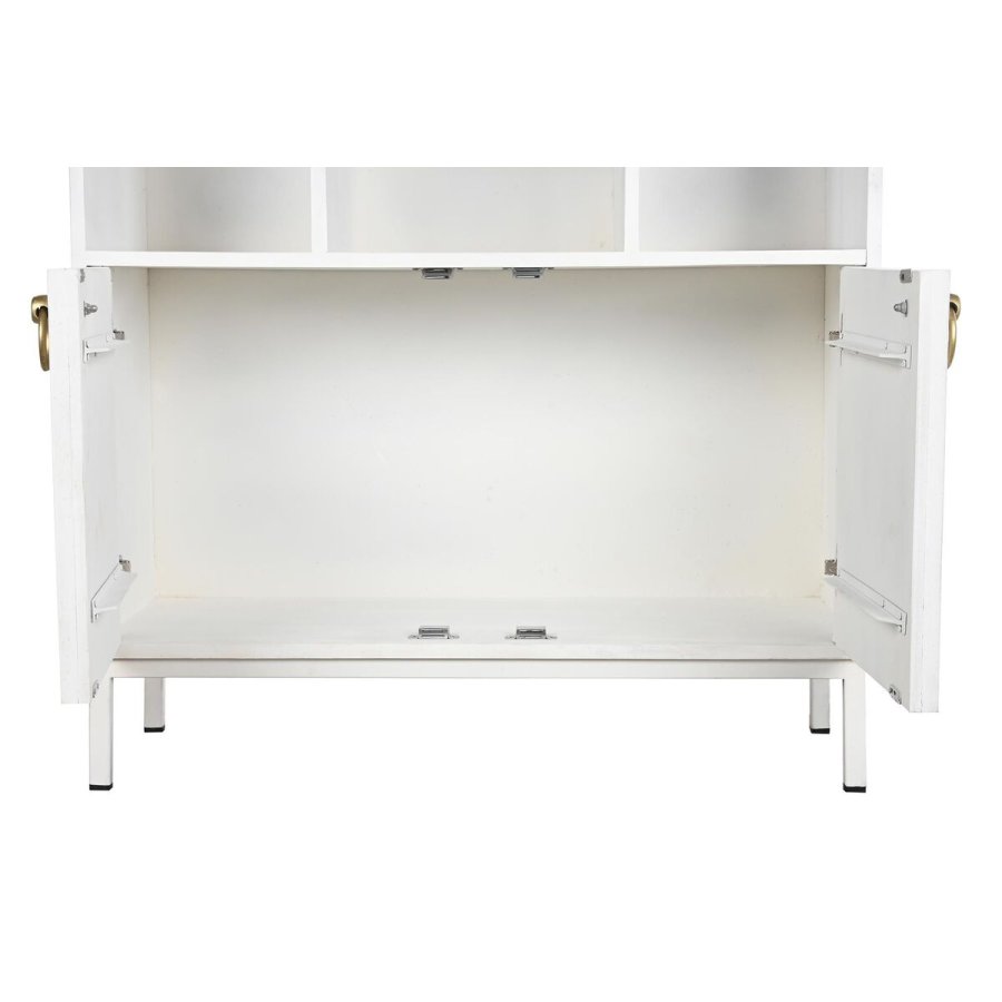 Hylder DKD Home Decor Hvid Metal Mangotr 90 x 40 x 180 cm #7