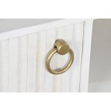 mbler DKD Home Decor Gylden Metal Hvid Mangotr 120 x 40 x 60 cm #2