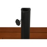 Fod for strandparasol DKD Home Decor Natur Sort Metal Granit Beton (48 x 48 x 39 cm) #2