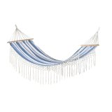 Hngekje DKD Home Decor Striber Bl Hvid (200 x 100 x 5 cm) #1