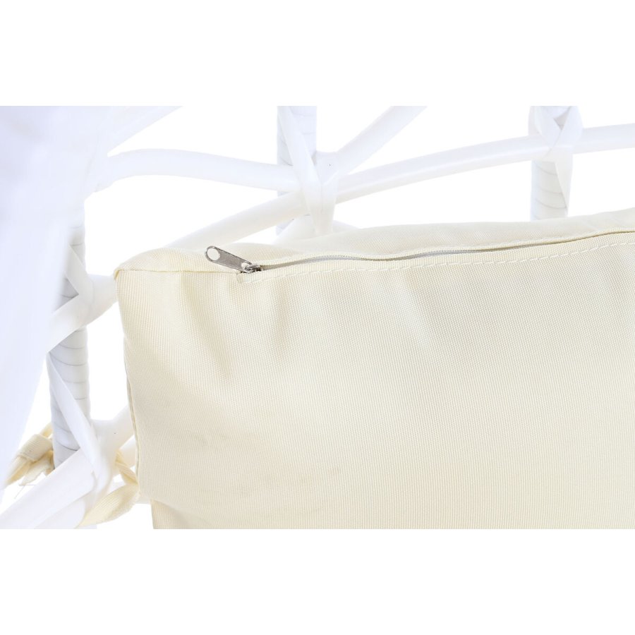 Hngende havestol DKD Home Decor 90 x 70 x 110 cm Metal syntetisk spanskrr Hvid #4