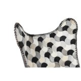 L�nestol DKD Home Decor Hvid Brun Jern 70 x 70 x 90 cm #2