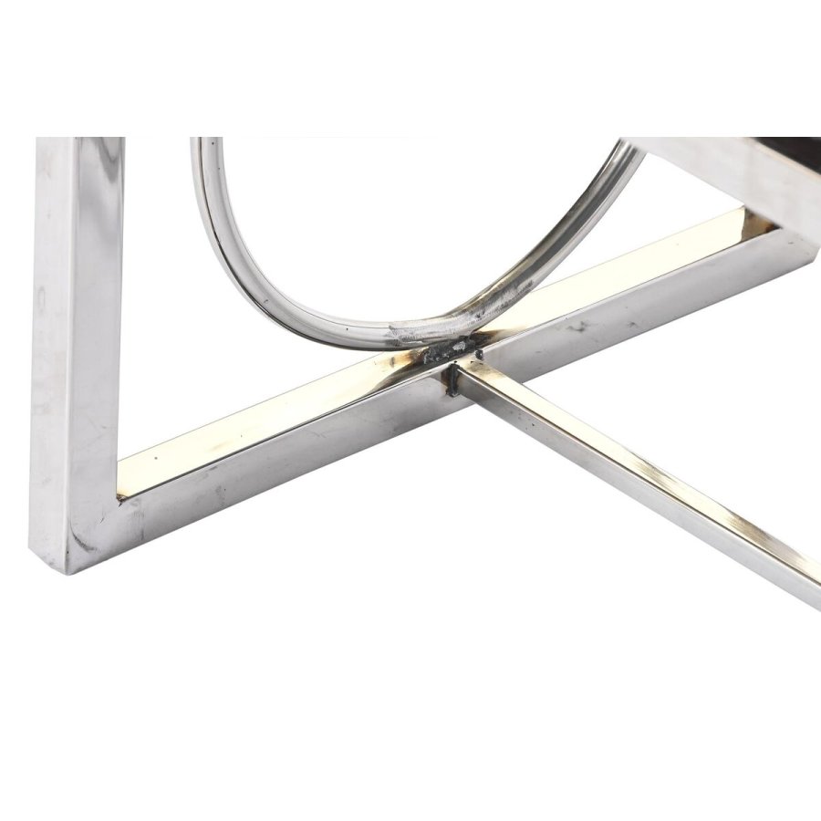 Stol DKD Home Decor Hvid Brun Sort S�lvfarvet St�l 122 x 41 x 44 cm #3
