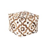 Puf DKD Home Decor Hvid Brun 45 x 45 x 40 cm #1