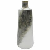 Vase DKD Home Decor Metal To-farvet Jern Moderne (19 x 19 x 46 cm) #1