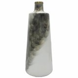 Vase DKD Home Decor Metal To-farvet Jern 15 x 15 x 37 cm Moderne #2