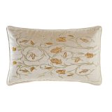 Pude DKD Home Decor Gylden 50 x 10 x 30 cm Cvetlice #1