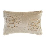 Pude DKD Home Decor Gylden 50 x 10 x 30 cm Cvetlice #1