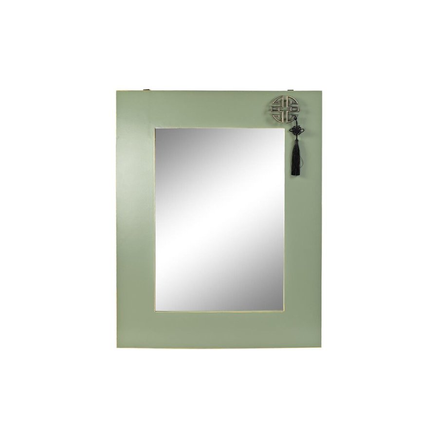 Vgspejl DKD Home Decor Rd Grn Gylden Orientalsk 70 x 2 x 90,5 cm #1