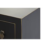 mbler DKD Home Decor Sort Orientalsk Hvid Gylden Hvid/Sort Metal Gran Tr MDF 130 x 26 x 51 cm #6