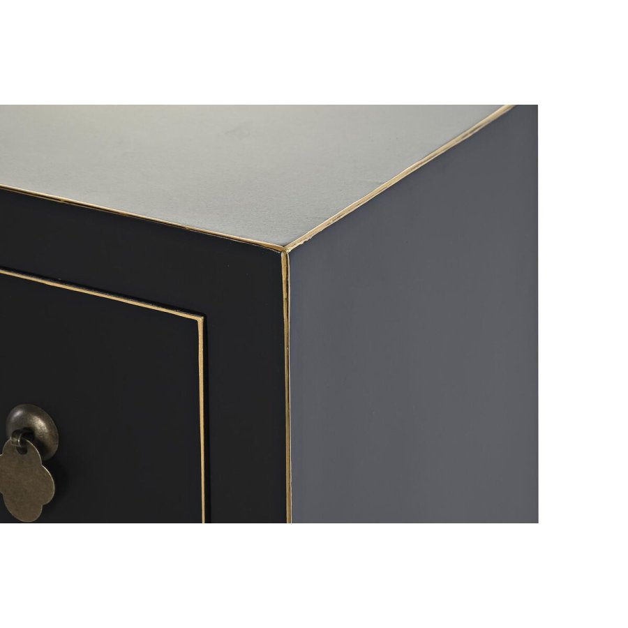 mbler DKD Home Decor Sort Orientalsk Hvid Gylden Hvid/Sort Metal Gran Tr MDF 130 x 26 x 51 cm #6