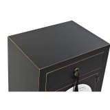 Natbord DKD Home Decor Hvid Sort Gylden Gran Tr MDF 45 x 36 x 66 cm #5