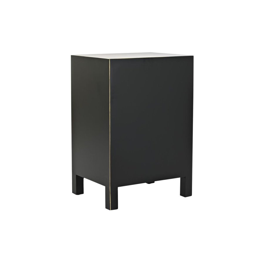 Natbord DKD Home Decor Hvid Sort Gylden Gran Tr MDF 45 x 36 x 66 cm #21