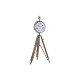 Namizna ura DKD Home Decor 22 x 40 x 80 cm Natur Slvfarvet Aluminium Stativ Mangotr Traditionel #5