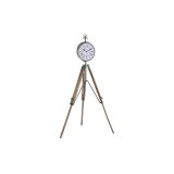 Namizna ura DKD Home Decor 22 x 40 x 80 cm Natur Slvfarvet Aluminium Stativ Mangotr Traditionel #1