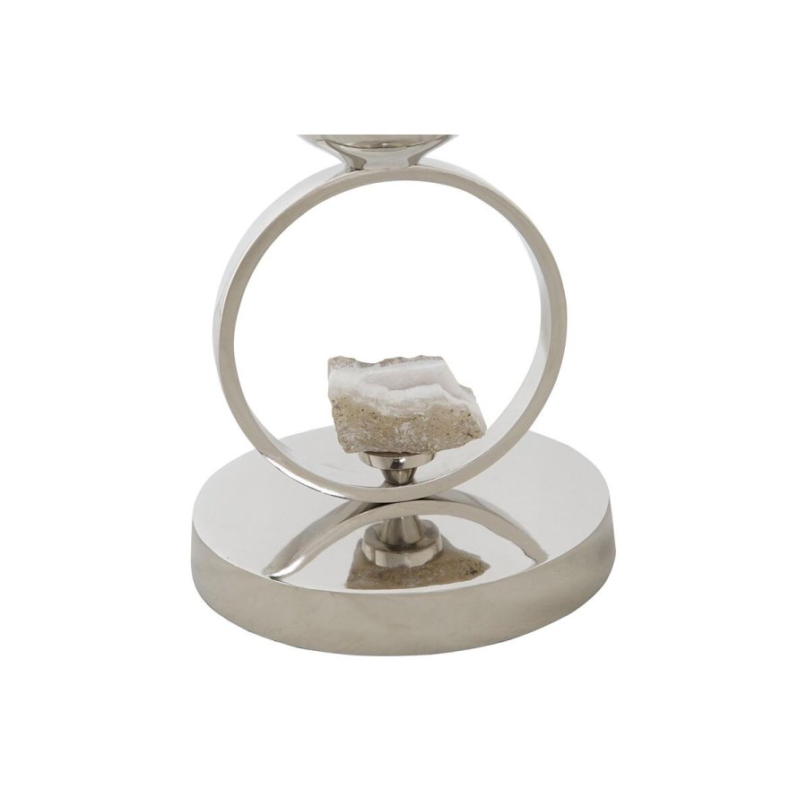 Vase DKD Home Decor Champagne Krystal Aluminium (15 x 15 x 56 cm) #3