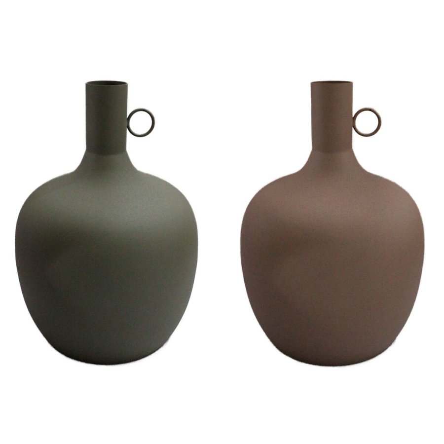 Vase DKD Home Decor Aluminium Urban (27 x 27 x 43 cm) (2 enheder) #1