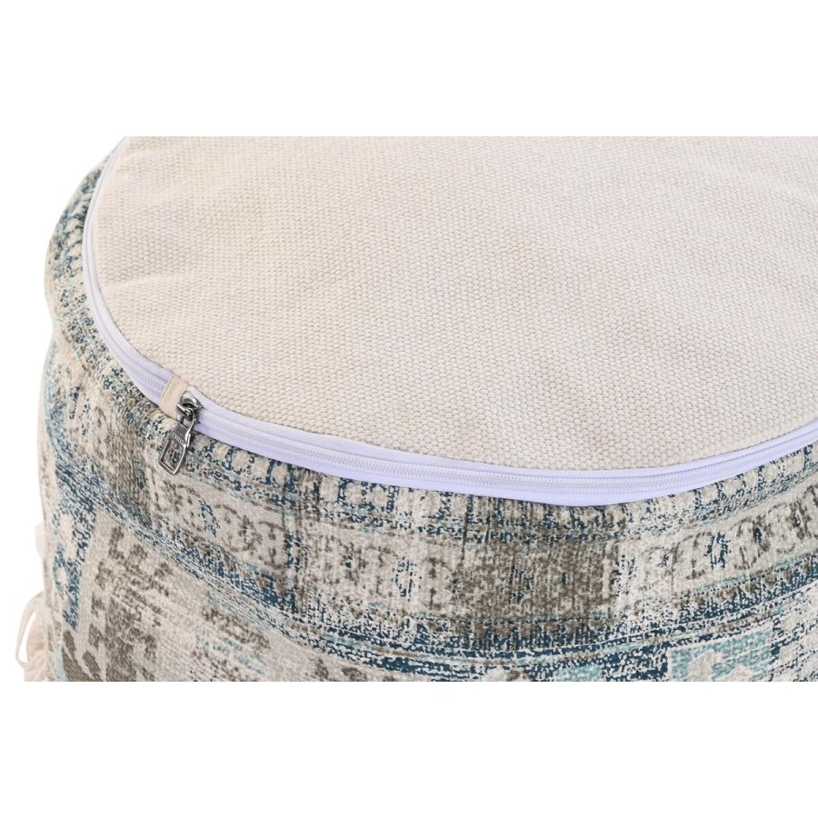 Pude DKD Home Decor Gulv Beige Bl Brun 40 x 40 x 40 cm Araber Frynse #2