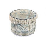 Pude DKD Home Decor Gulv Beige Bl Brun 40 x 40 x 40 cm Araber Frynse #1