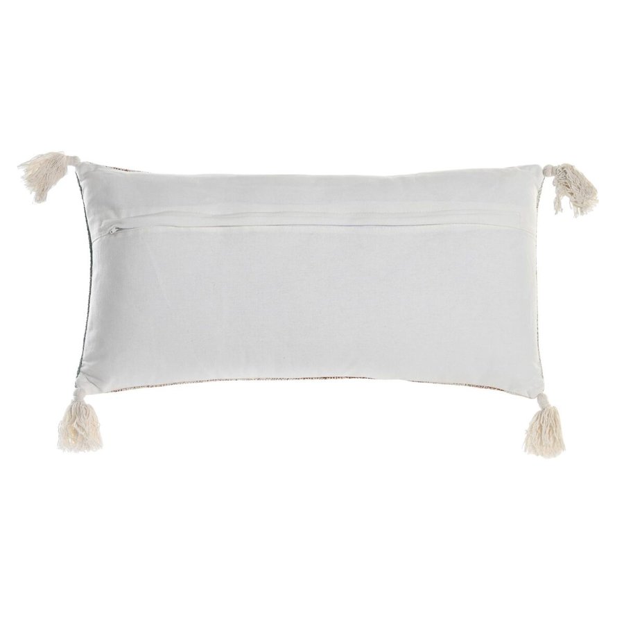 Pude DKD Home Decor 60 x 10 x 30 cm Beige Bl Araber Frynse #2