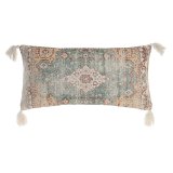 Pude DKD Home Decor 60 x 10 x 30 cm Beige Bl Araber Frynse #1