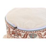 Pude DKD Home Decor Gulv 46 x 46 x 37 cm Brun Grn Gul Araber 45 x 45 x 35 cm Frynse #2