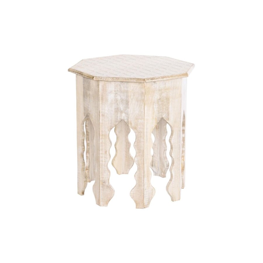 Sofabord DKD Home Decor 49 x 49 x 53,5 cm Brun Hvid Mangotr #1
