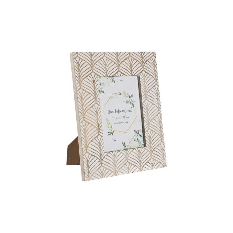 Fotoramme DKD Home Decor 22,5 x 2 x 28 cm Krystal Brun Hvid Mangotr Urban #1