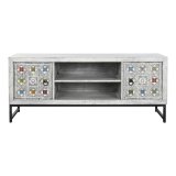 mbler DKD Home Decor Hvid Beige Gr Multifarvet Keramik Mangotr 130 x 40 x 56 cm #6