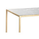 St med 2 borde DKD Home Decor Hvid Sort Gylden 100 x 28 x 80 cm #3
