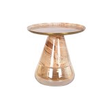 Sofabord DKD Home Decor Krystal To-farvet Jern 50 x 50 x 49 cm #1