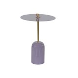 Sofabord DKD Home Decor Lder Jern Lakeret (40 x 40 x 56 cm) #1