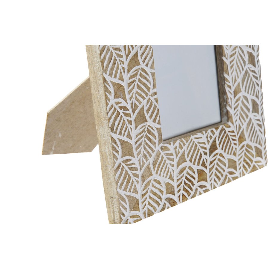 Fotoramme DKD Home Decor Hvid Natur Krystal Mangotr Indianer mand 20 x 1,3 x 25 cm #9